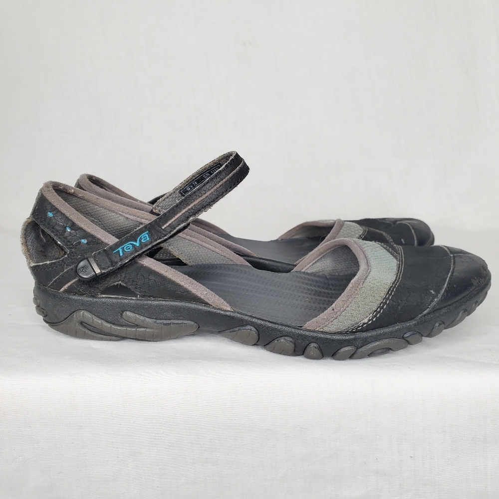 11) TEVA Westwater II Black Blue Grey Adjustable Sz. 7 - Picture 5 of 7